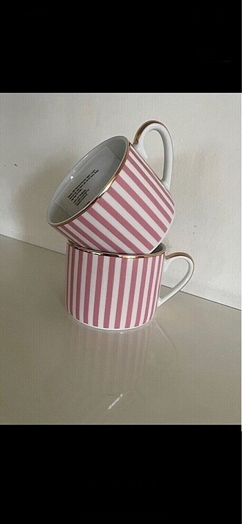 Beden pembe Renk 1 adet pembe H&M sıfır etiketli kupa