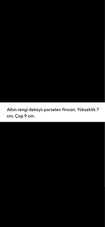 H&M Home H&M eski sezon (tam gold kulp)1 etiketli büyük fincan