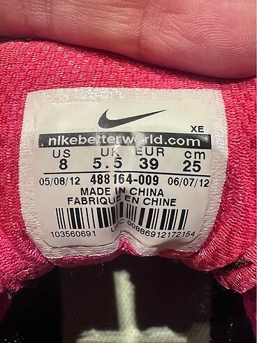 39 Beden Nike kadın spor ayakkabı