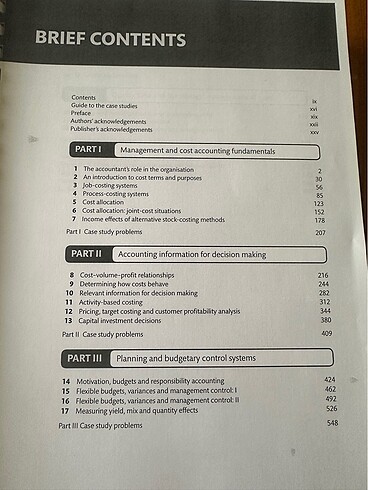 MANAGEMENT AND COST ACCOUNTING