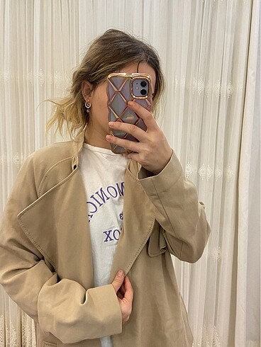 m Beden camel Renk Trenckot