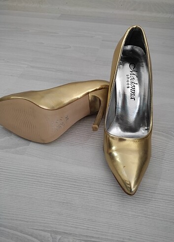 36 Beden altın Renk Gold Stiletto 