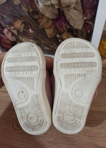 20 Beden Kız Bebek Pembe İlk Adım Ayakkabısı