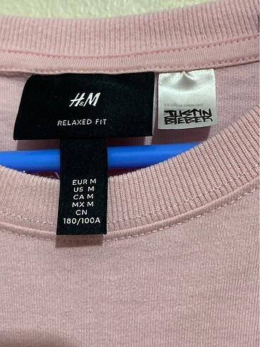 m Beden pembe Renk Justin Bieber H&M T-shirt