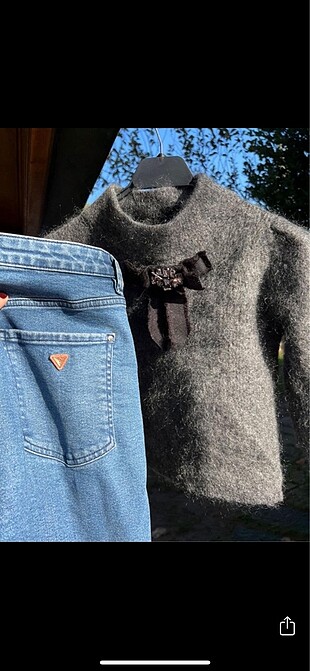 Guess Guess yüksek bel jean pantolon