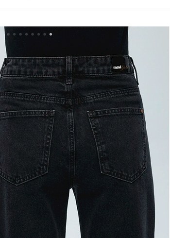 Mavi Jeans Siyah Regular Fit Midi Kadın Kot Pantolon mavi jeans