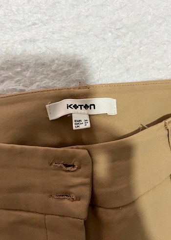 Bej Kadın Kumaş Pantolon - Görsel 2