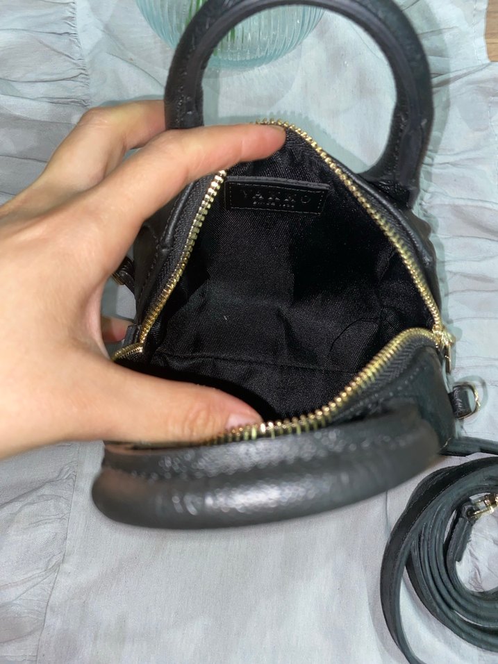 Vakko Siyah Deri Kadın Çanta - Görsel 2