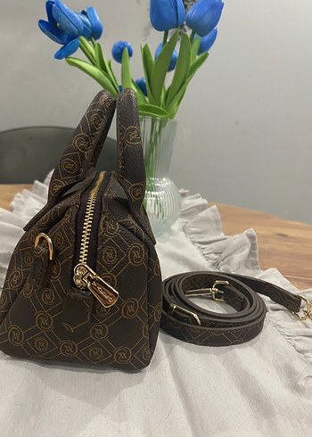 Vakko Kahverengi Desenli Kadın Çanta - Görsel 2