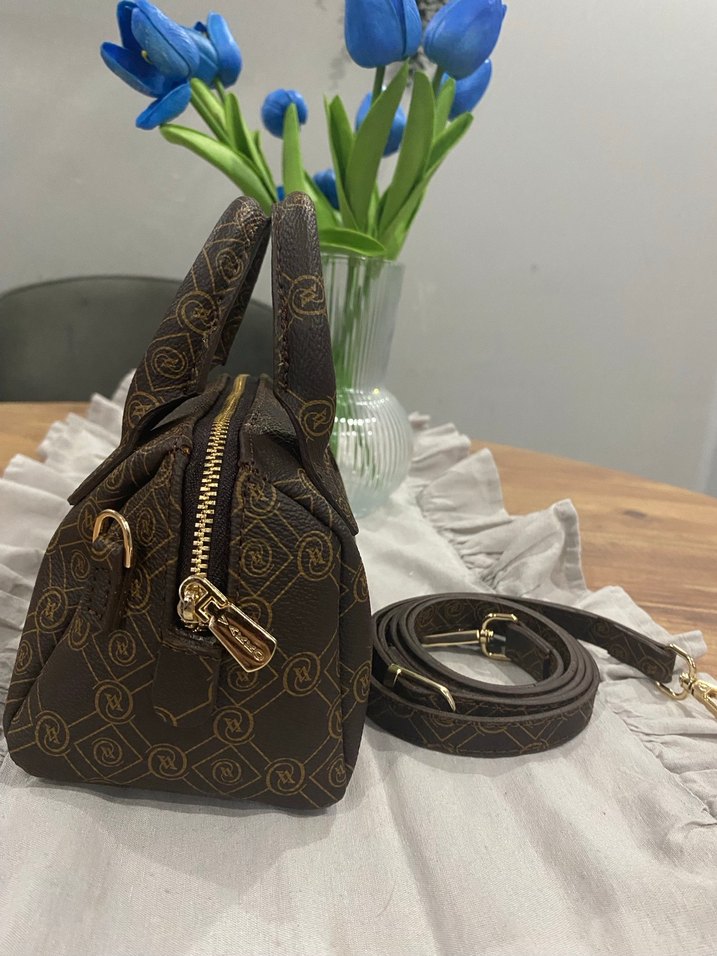 Vakko Kahverengi Desenli Kadın Çanta - Görsel 2