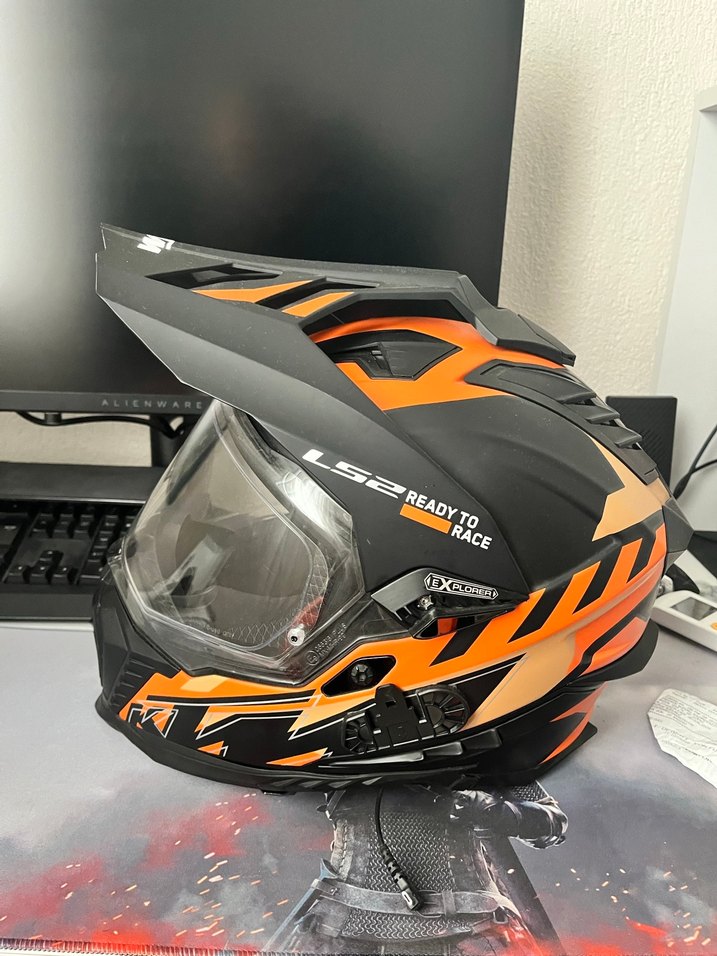 LS2 KTM Exploerer L beden Motosiklet Kaskı - Görsel 3