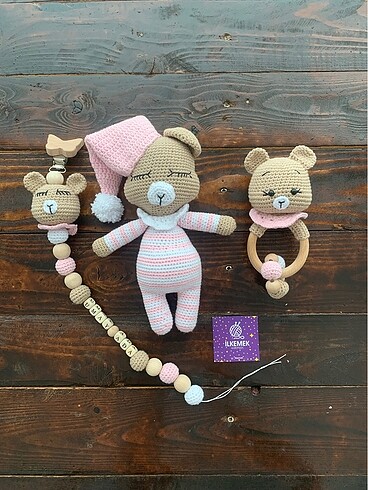 Uykucu Ayıcık Amigurumi