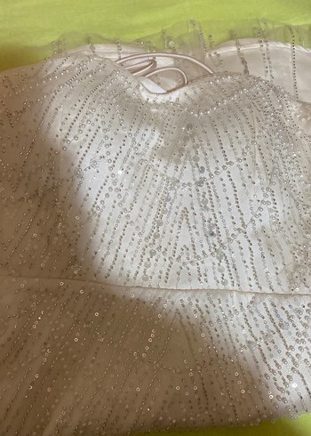 Straplez Beyaz Denizkızı Gelinlik - Görsel 3