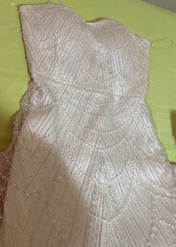 Straplez Beyaz Denizkızı Gelinlik - Görsel 5