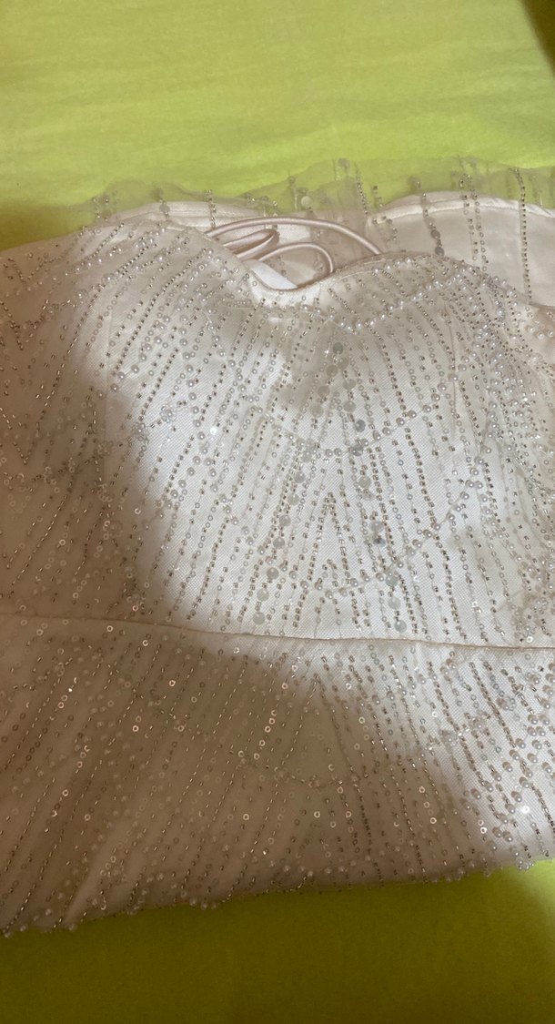 Straplez Beyaz Denizkızı Gelinlik - Görsel 3