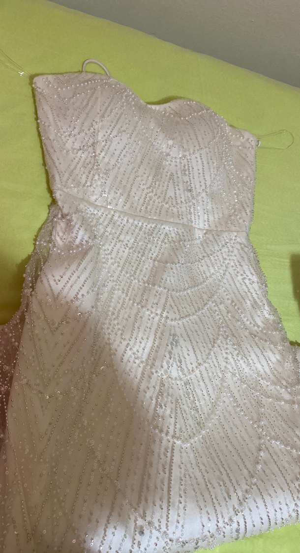 Straplez Beyaz Denizkızı Gelinlik - Görsel 5