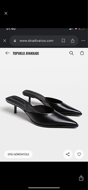 stradivarius topuklu ayakkabi