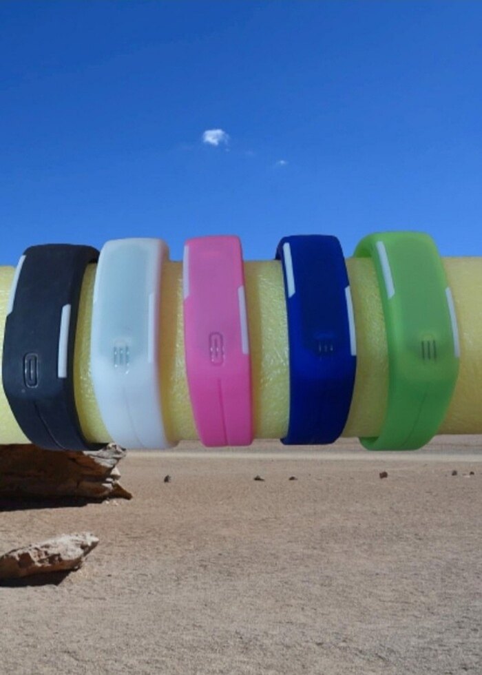 Renkli Yeşil spor kol Saat - Görsel 5