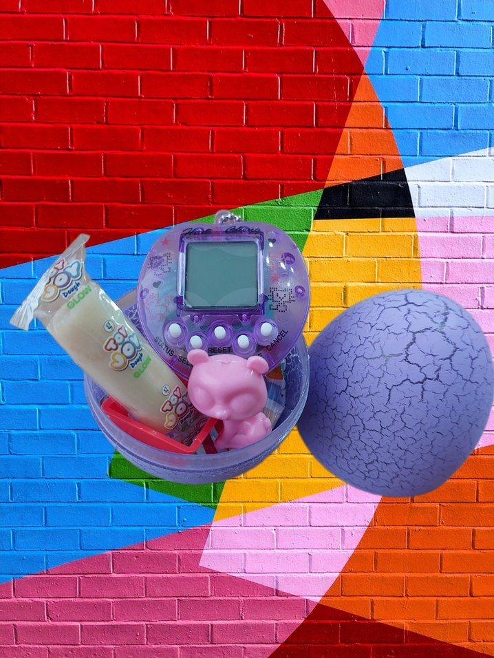 mor rengi Dinozor Yumurtası ve Elektronik Oyuncak - Görsel 4