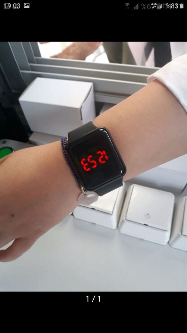 Siyah Dijital Ekranlı kol Saat - Görsel 2