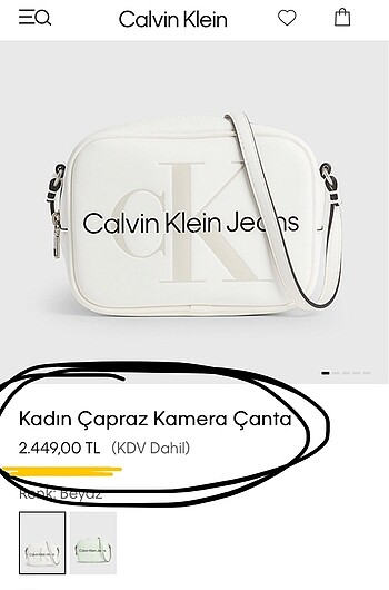 Calvin Klein Calvin Klein Orjinal çanta