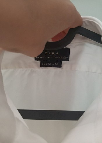 Zara Erkek Beyaz Keten Regular Fit Gömlek