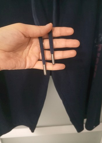 Lacivert Kemerli Erkek Eşofman Altı - Görsel 2