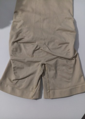 Bej Hamile Şort, Normal Boy, Dar Kesim - Görsel 2
