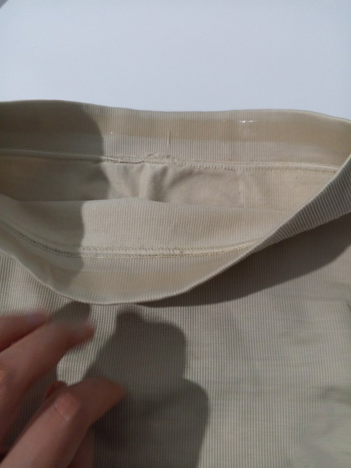 Bej Hamile Şort, Normal Boy, Dar Kesim - Görsel 4