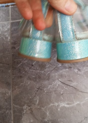 Kız Çocuk Turkuaz Fiyonklu Babet Ayakkabı - Görsel 2