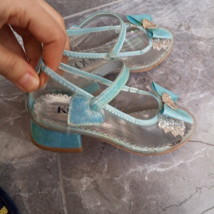 Kız Çocuk Turkuaz Fiyonklu Babet Ayakkabı - Görsel 3