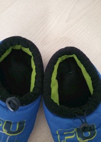 Erkek Çocuk Mavi Sıcak Ev Terliği - Görsel 3