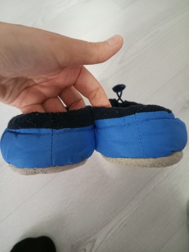 Erkek Çocuk Mavi Sıcak Ev Terliği - Görsel 5