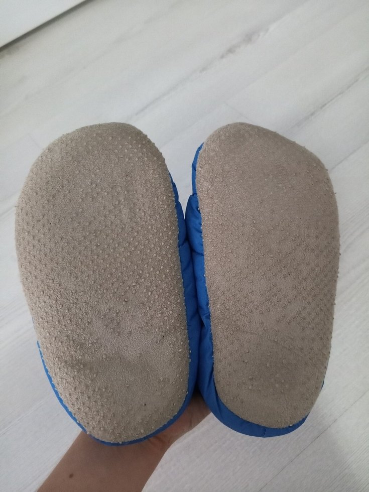 Erkek Çocuk Mavi Sıcak Ev Terliği - Görsel 4