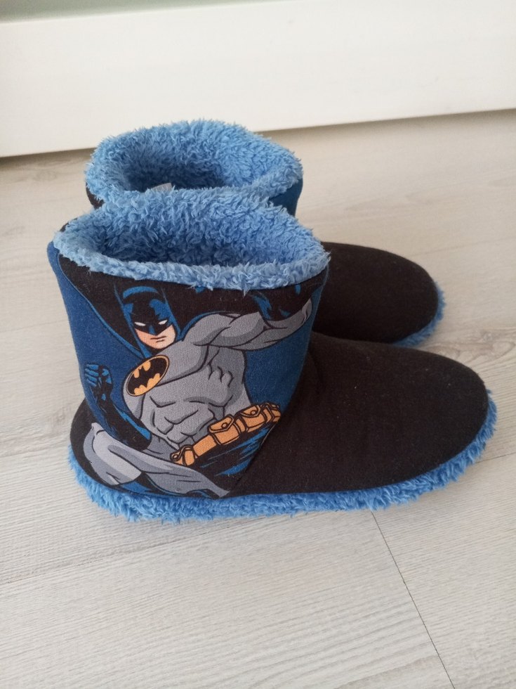 Erkek Çocuk Mavi Sıcak Ev Terliği - Görsel 2