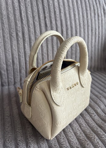 Vakko Beyaz Deri Kadın Omuz Çantası - Görsel 6