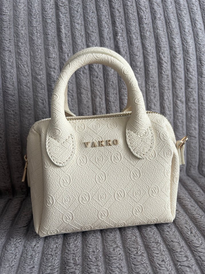 Vakko Beyaz Deri Kadın Omuz Çantası - Görsel 2