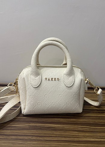 Beyaz Nakışlı Deri Kadın Çanta - Görsel 3