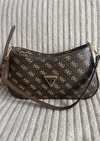 Guess Kahverengi Deri Kadın Çanta - Görsel 4