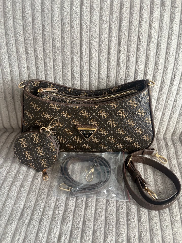 Guess Kahverengi Deri Kadın Çanta - Görsel 5