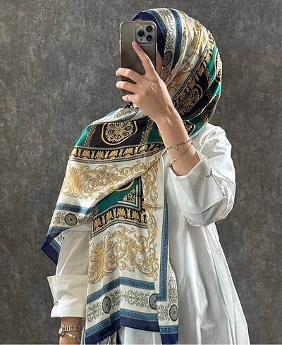 Versace Pamuk İpek Şal