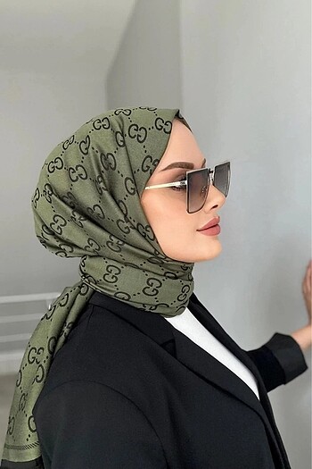 G Desenli İpek Kaşmir Çift Taraflı Şal