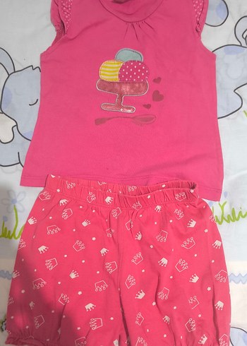 LC Waikiki Pembe Daisy Duck Kız Bebek Takımı