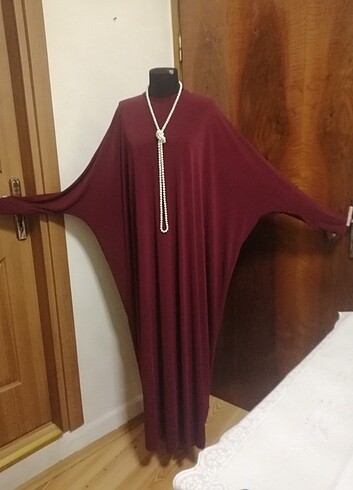 50 Beden bordo Renk #Elbise #Abaya #Tesettür #Giyim #Büyük #Beden #50