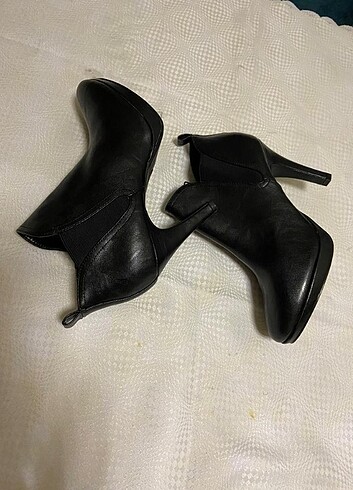 40 Beden siyah Renk #Bot #Bootie #Grecelland #Siyah #Deri #Platform #Yeni #40