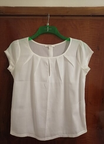 36 Beden #Koton #Beyaz #Bluz #Gömlek #Yeni 