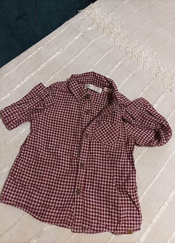 12-18 Ay Beden #Zara #Gömlek #Ekose 
