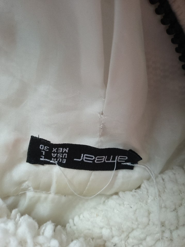 kadın Beyaz Sıcak Fermuarlı Kaban - Görsel 2