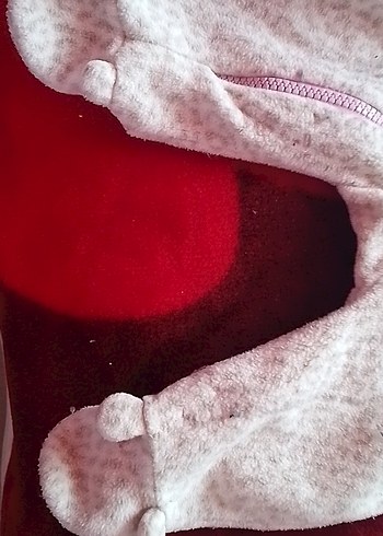 Fermuarlı Pembe Bebek Tulumu - Görsel 2