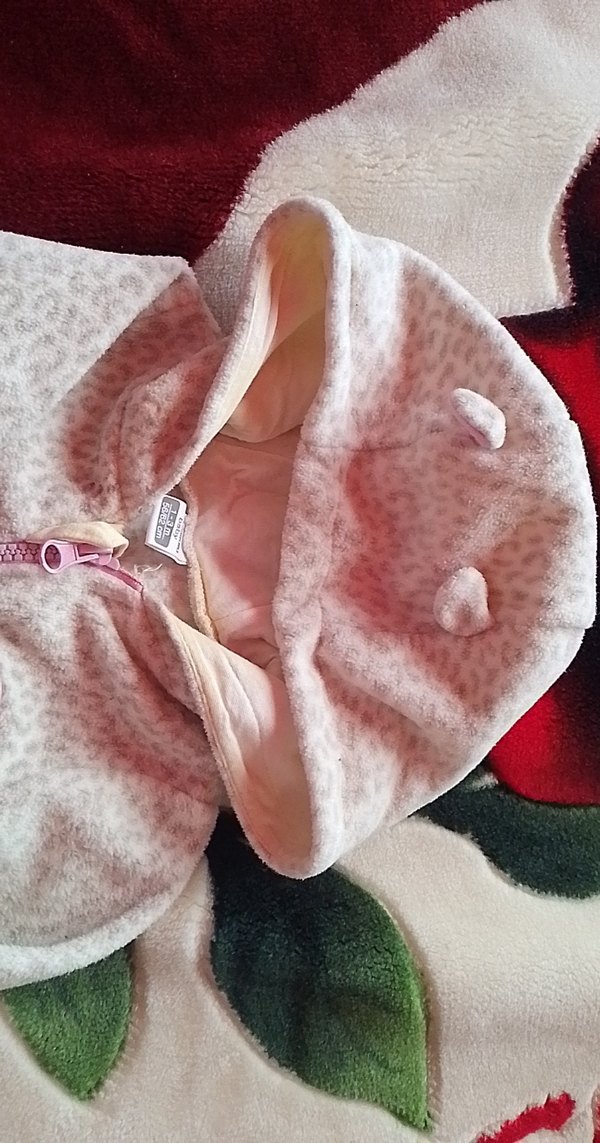 Fermuarlı Pembe Bebek Tulumu - Görsel 4